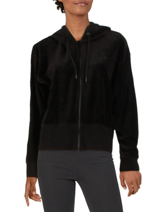DKNY Women's Athleisure Fitness Hoodie Black Size Medium