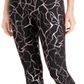 ID Ideology Women's Printed Leggings Black Size Large