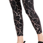 ID Ideology Women's Printed Leggings Black Size Large