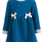 First Impressions Infant Girls Quilted Dress Blue Size 24 Months