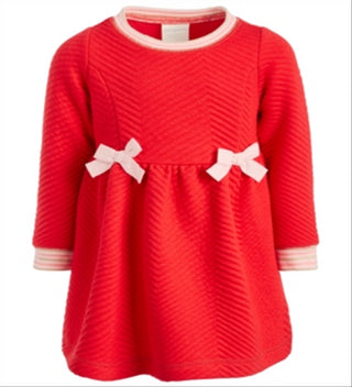 First Impressions Baby Girl's Quilted Dress Red Size 12MOS