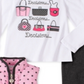 Kids Headquarters Toddler Girl's 3 Pc Ruffled Vest Graphic Top & Leggings Set White Size 4T