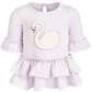 First Impressions Baby Girl's Swan Ruffle Dress Purple Size 24MOS