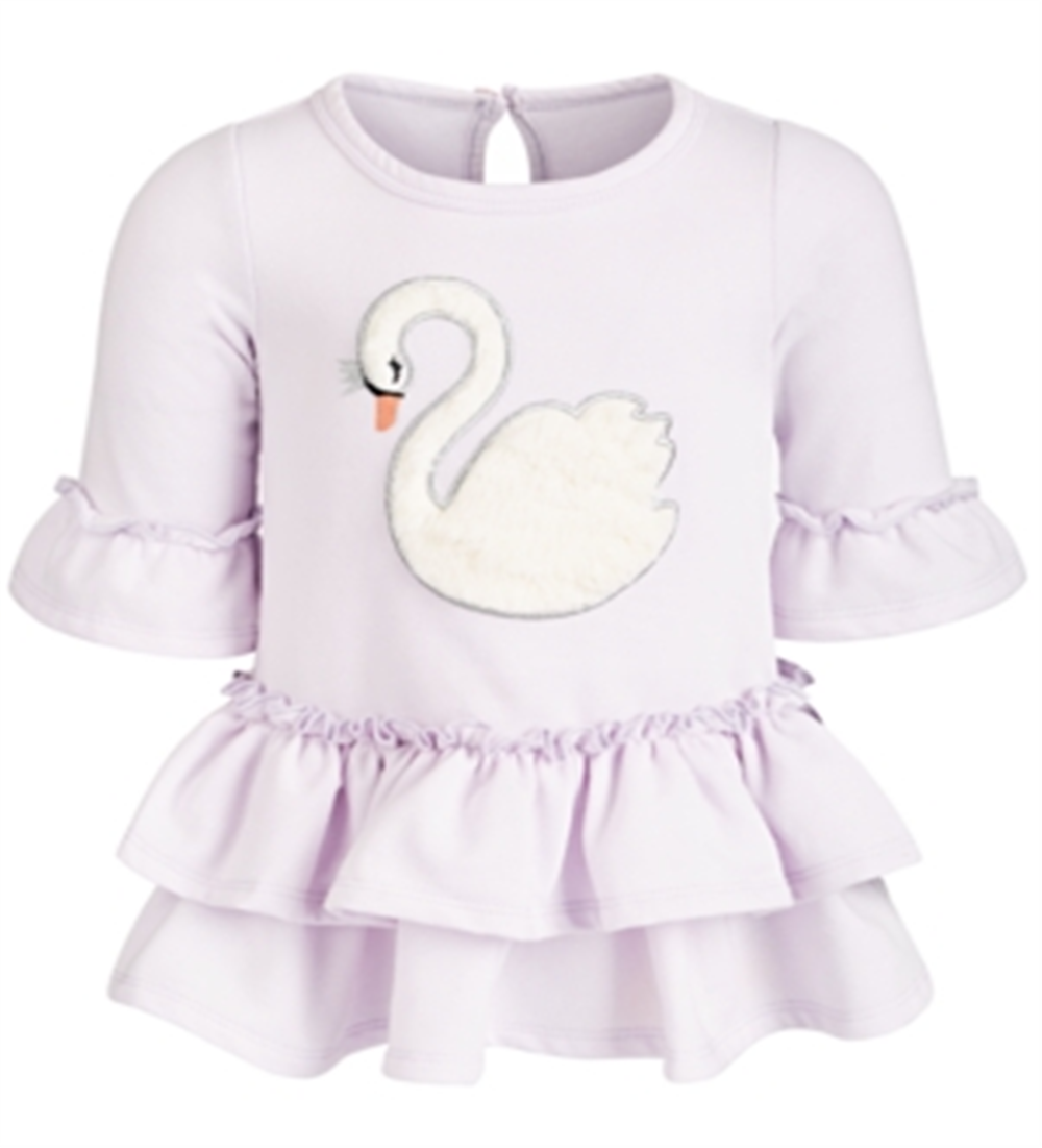 First Impressions Baby Girl's Swan Ruffle Dress Purple Size 24MOS