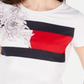 Tommy Hilfiger Women's Floral Flag Printed Cotton T-Shirt White Size X-Large