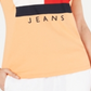 Tommy Hilfiger Women's Cotton Embroidered Logo T-Shirt Orange Size Large