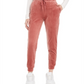 Planet Gold Junior's Exposed Seam Jogger Pants Red Size Large