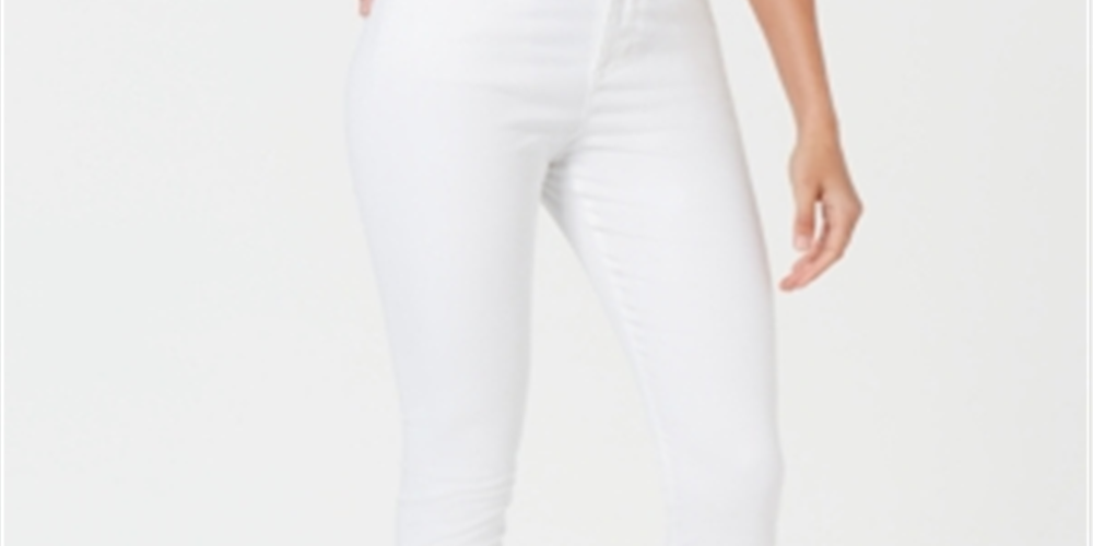 INC International Concepts Men's Slim Fit Straight Leg Low Rise Jeans White Size 4