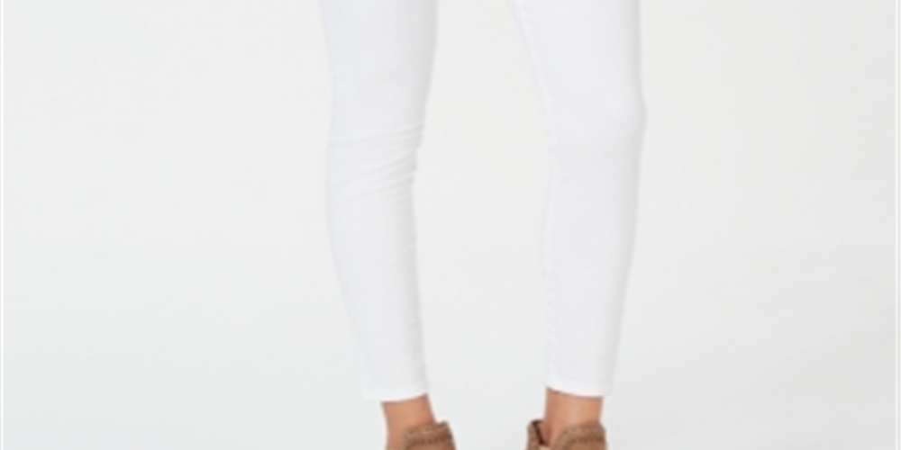 INC International Concepts Men's Slim Fit Straight Leg Low Rise Jeans White Size 4