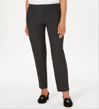 Charter Club Women's Slim Fit Ankle Pants Gray Size 8