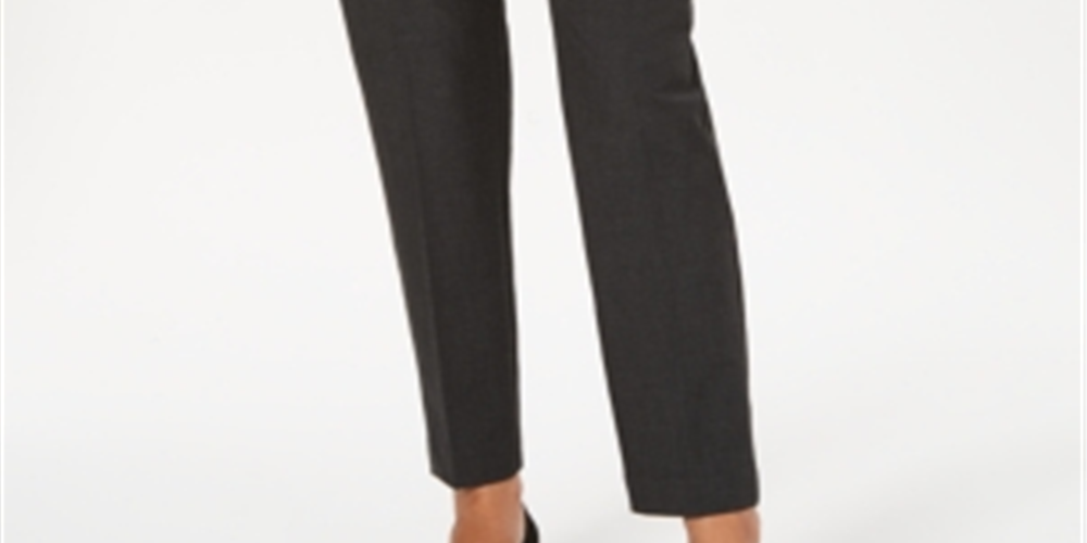 Charter Club Women's Slim Fit Ankle Pants Gray Size 8