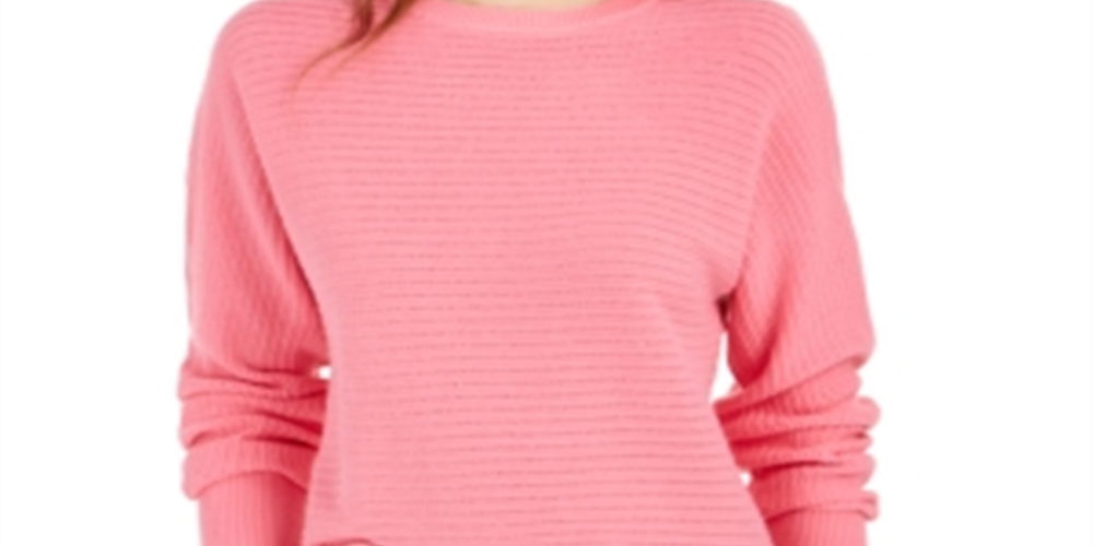 Calvin Klein Women's Cotton Sweater Pink Size X-Large