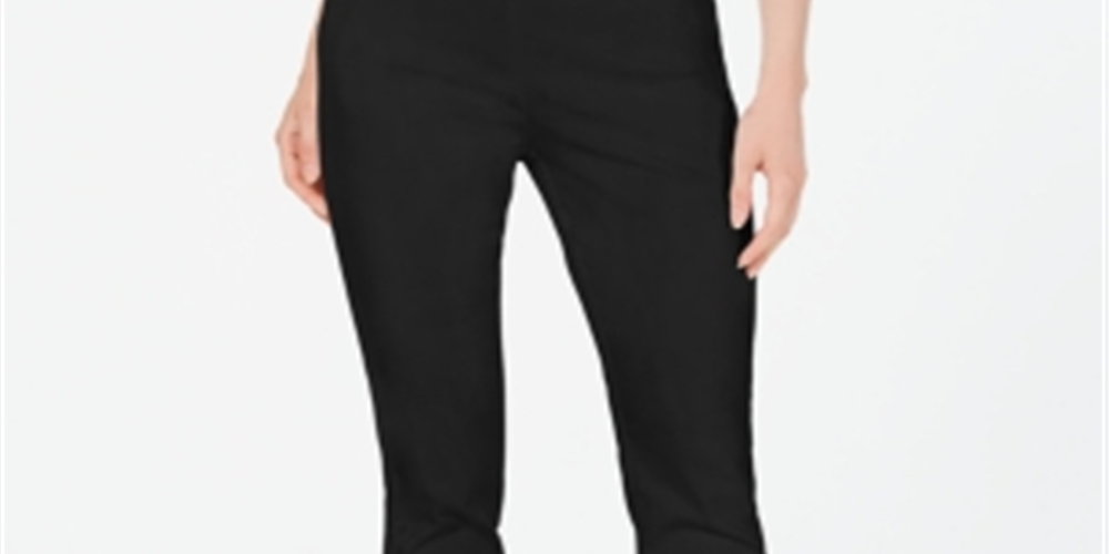 Charter Club Women's Chelsea Stretch Twill Skinny Pants Black Size 6 Petite