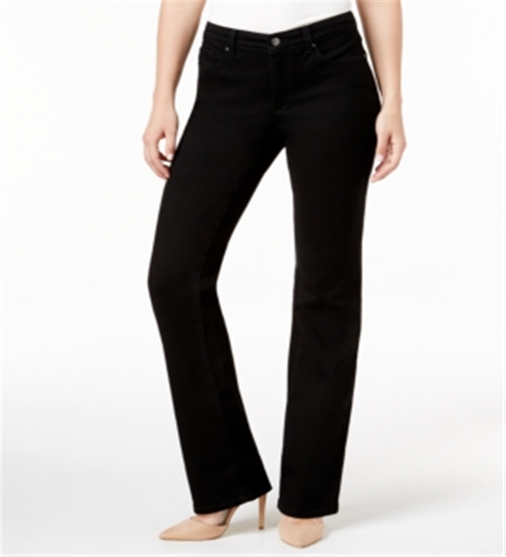 Charter Club Women's Prescott Tummy Control Bootcut Jeans Black Size 24X4.5