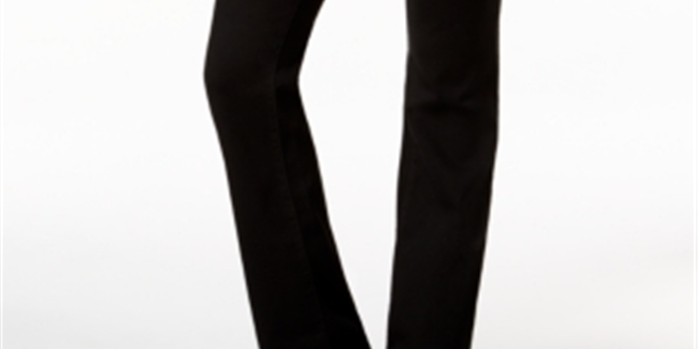 Charter Club Women's Prescott Tummy Control Bootcut Jeans Black Size 24X4.5