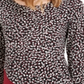 Alfani Women's Printed & Velvet Asymmetrical Top Black Size XX-Large