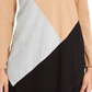 Alfani Women's Colorblocked Asymmetrical Tunic Khaki Size Petite Medium