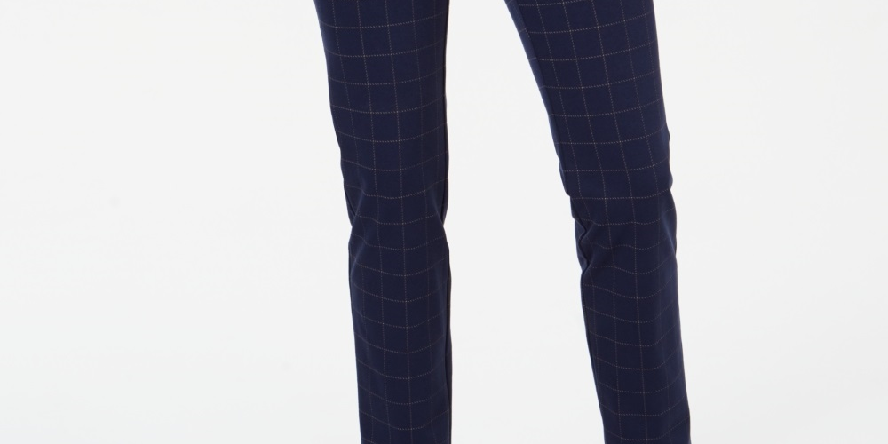 Charter Club Women's Pull On Ponte Knit Pants Blue Size 10 Petite