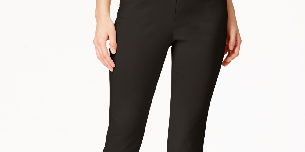 Charter Club Women's Slim Leg Pants Black Size 22X5