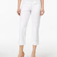 Style & Co Women's Curvy Fit Capri Jeans White Size 2 Petite
