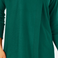 JM Collection Women's Faux-Wrap Cowl-Neck Sweater Med Green Size Small