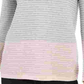 Charter Club Women's Colorblocked Ottoman Sweater Gray Size XX-Large