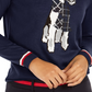 Tommy Hilfiger Women's Holiday Terrier Sweater Blue Size Medium