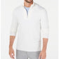 Alfani Men's Quarter Zip Ribbed Placket Sweater White Size X-Large