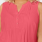 Charter Club Women's Plus Size Pleated Pintuck Top Pink Size 3X