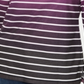 Karen Scott Women's Striped Cowlneck Top Berry Multi  Size Small