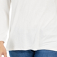 Style & Co Women's Lace Shoulder Top White Size Petite S