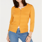 Charter Club Women's Textured Cardigan Yellow Size XX-Large