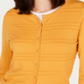Charter Club Women's Textured Cardigan Yellow Size XX-Large