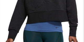 Nike Women's Fleece Training Crew Jacket Black Size Small