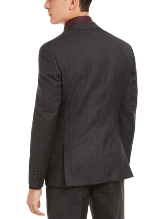 Bar III Men's Wool Blend Slim Fit Suit Jacket Gray Size 36