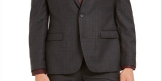 Bar III Men's Wool Blend Slim Fit Suit Jacket Gray Size 36