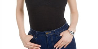 Bar III Women's Bodysuit Black Size Small