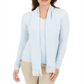 Karen Scott Women's Embellished Scarf Sweater Blue Size XX-Large