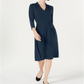 Charter Club Women's Solid MIDI Dress Blue Size Petite XL