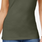 Planet Gold Junior's Adjustable Straps Aveto with Stretch Knit Camisole Green Size Small