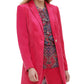 Tommy Hilfiger Women's Velvet Topper Jacket Blazer Red Size 4