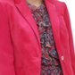 Tommy Hilfiger Women's Velvet Topper Jacket Blazer Red Size 4