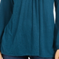 Style & Co Women's Lace Shoulder Top Dark Kale Size Petite S