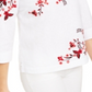 Charter Club Women's Embroidered Split Sleeve Top White Size X-Small