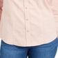 Charter Club Women's Corduroy Long Sleeve Collared Top Pink Size Petite Medium