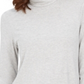 Charter Club Women's Heathered Ribbed Turtleneck Top Gray Size X-Small