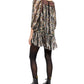 Free People Women's Printed 3/4 Sleeve Tunic Top Black Size Medium