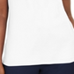Karen Scott Women's Cotton Eyelet Collar Top White Size X-Small