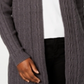 Karen Scott Women's Cable Knit Cardigan Gray Size Small