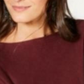 INC International Concepts Women's Long Sleeve Boat Neck Sweater Red Size X-Small